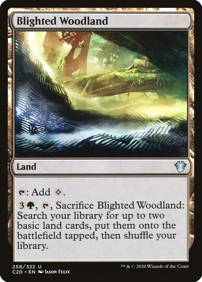 Blighted Woodland [Commander 2020] | Shuffle n Cut Hobbies & Games