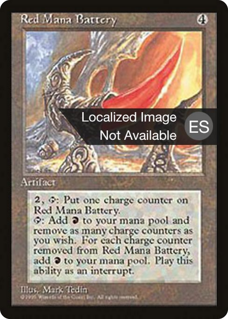 Red Mana Battery [Fourth Edition Foreign Black Border] | Shuffle n Cut Hobbies & Games