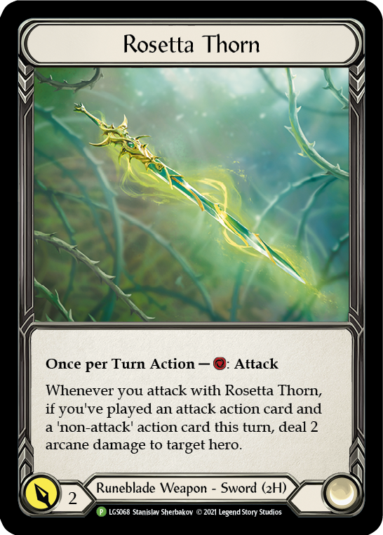 Rosetta Thorn [LGS068] (Promo)  Cold Foil | Shuffle n Cut Hobbies & Games