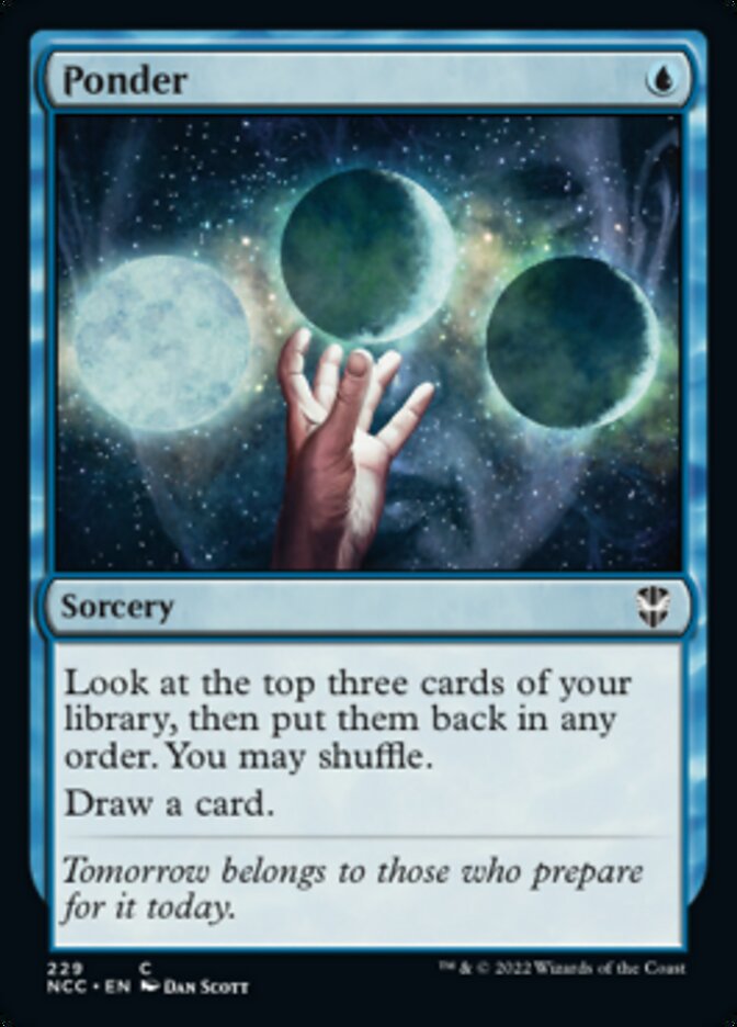 Ponder [Streets of New Capenna Commander] | Shuffle n Cut Hobbies & Games