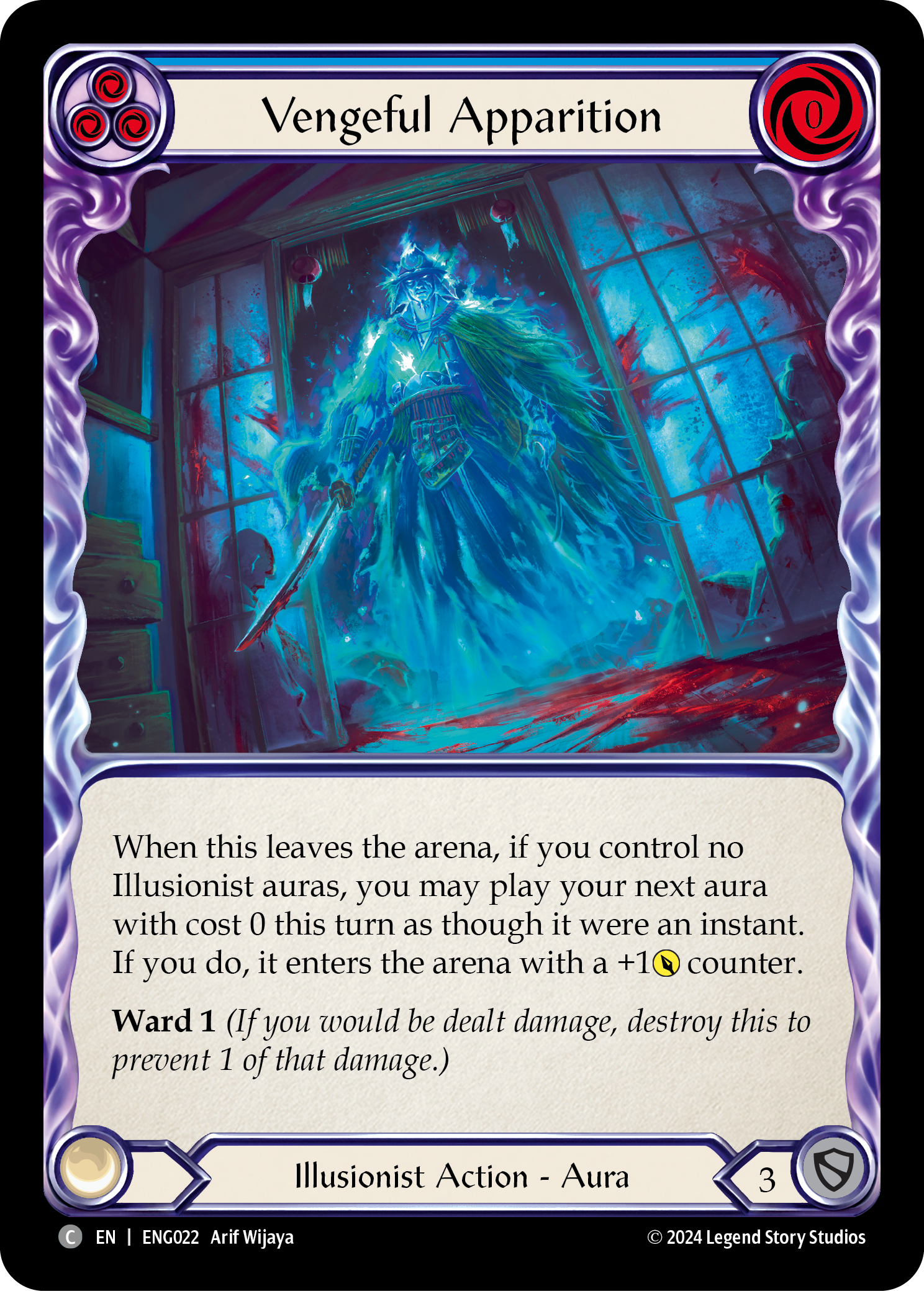 Vengeful Apparition [ENG022] (Part the Mistveil Enigma Blitz Deck) | Shuffle n Cut Hobbies & Games