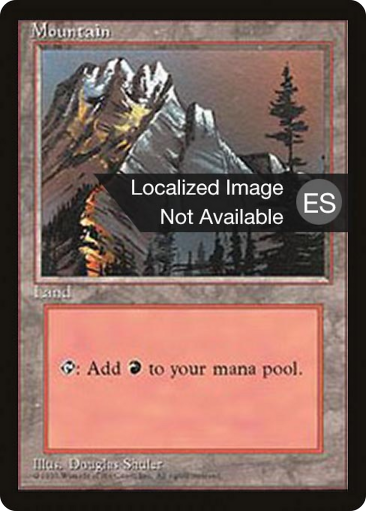 Mountain (A) [Fourth Edition (Foreign Black Border)] | Shuffle n Cut Hobbies & Games