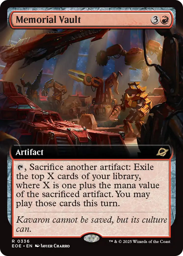 Memorial Vault (Extended Art) [Edge of Eternities] | Shuffle n Cut Hobbies & Games