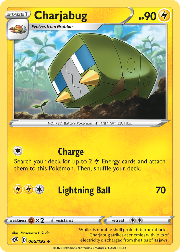 Charjabug (065/192) [Sword & Shield: Rebel Clash] | Shuffle n Cut Hobbies & Games