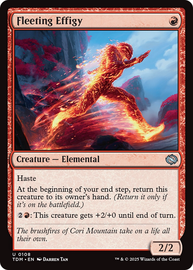 Fleeting Effigy [Tarkir: Dragonstorm] | Shuffle n Cut Hobbies & Games