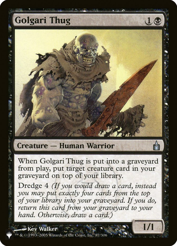 Golgari Thug [The List] | Shuffle n Cut Hobbies & Games