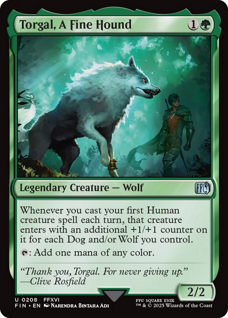 Torgal, A Fine Hound [FINAL FANTASY] | Shuffle n Cut Hobbies & Games