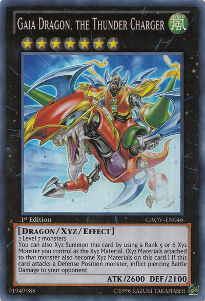 Gaia Dragon, the Thunder Charger [GAOV-EN046] Super Rare | Shuffle n Cut Hobbies & Games
