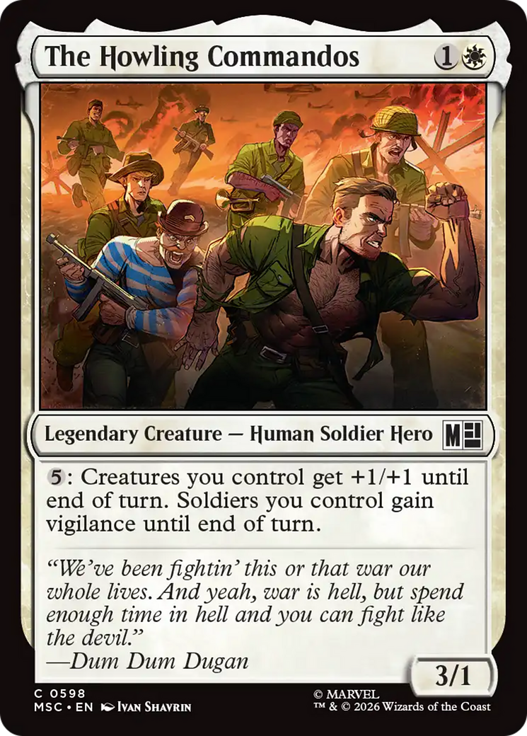 The Howling Commandos [Marvel Super Heroes Commander] | Shuffle n Cut Hobbies & Games