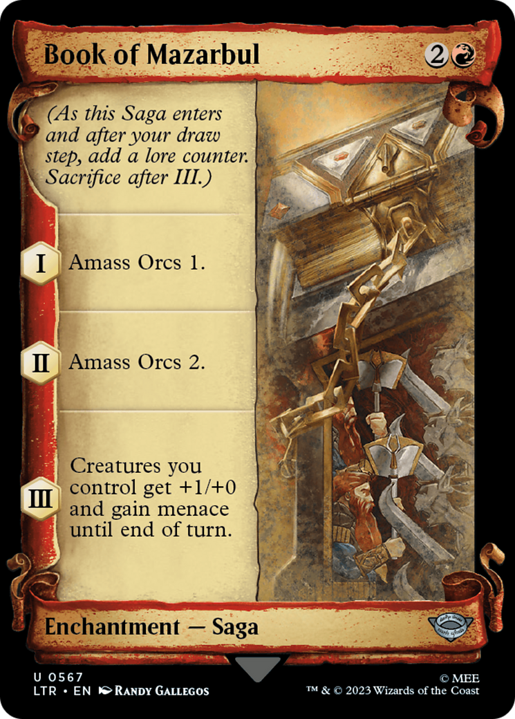Book of Mazarbul [The Lord of the Rings: Tales of Middle-Earth Showcase Scrolls] | Shuffle n Cut Hobbies & Games