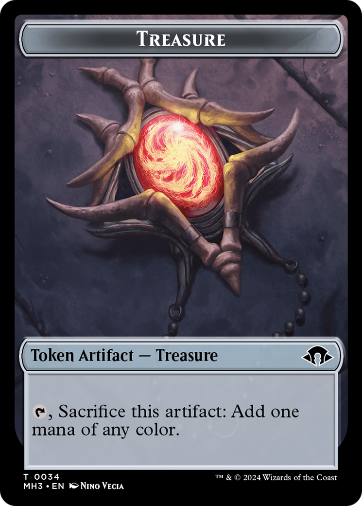Treasure // Energy Reserve Double-Sided Token [Modern Horizons 3 Tokens] | Shuffle n Cut Hobbies & Games