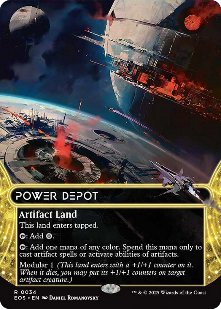 Power Depot (0034) (Borderless) [Edge of Eternities: Stellar Sights] | Shuffle n Cut Hobbies & Games