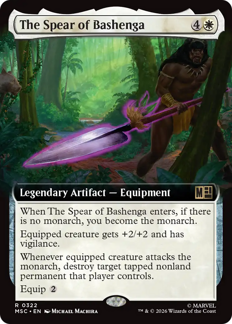 The Spear of Bashenga (Extended Art) [Marvel Super Heroes Commander] | Shuffle n Cut Hobbies & Games