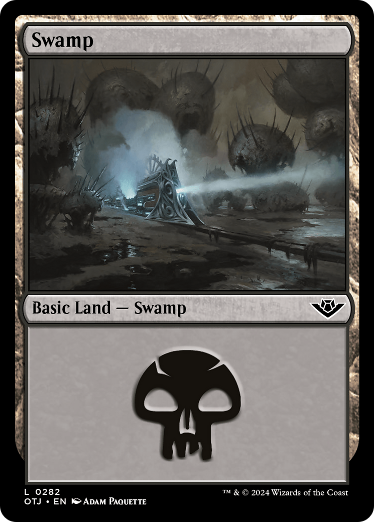 Swamp (0282) [Outlaws of Thunder Junction] | Shuffle n Cut Hobbies & Games