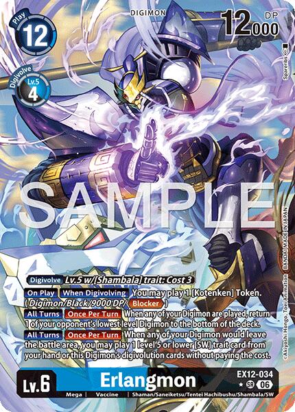 Erlangmon [EX12-034] (Alternate Art) [Digital World Shambala] | Shuffle n Cut Hobbies & Games