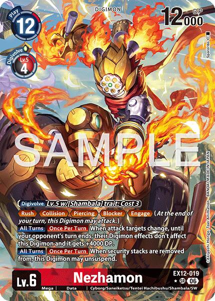 Nezhamon [EX12-019] (Alternate Art) [Digital World Shambala] | Shuffle n Cut Hobbies & Games