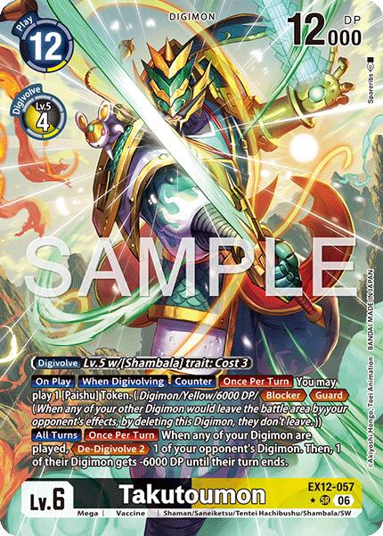 Takutoumon [EX12-057] (Alternate Art) [Digital World Shambala] | Shuffle n Cut Hobbies & Games