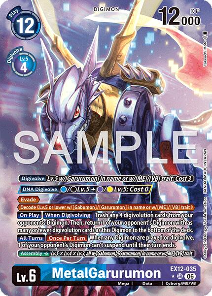 MetalGarurumon [EX12-035] (Alternate Art) [Digital World Shambala] | Shuffle n Cut Hobbies & Games