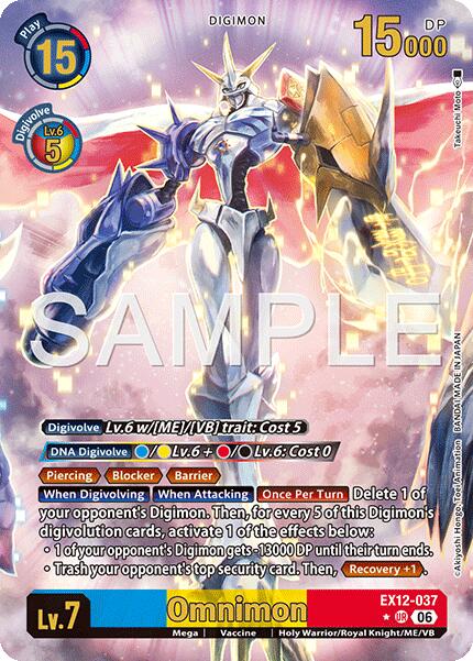 Omnimon [EX12-037] (Alternate Art) [Digital World Shambala] | Shuffle n Cut Hobbies & Games