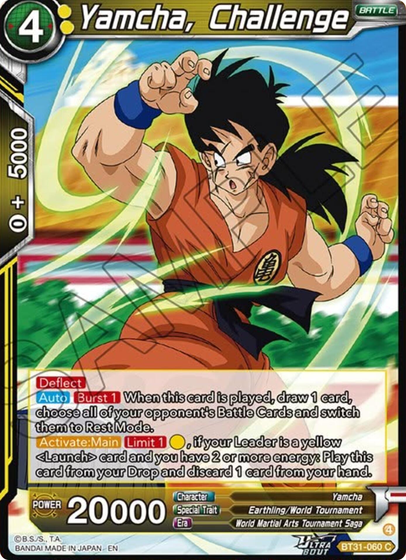 Yamcha, Challenge (BT31-060) [Impact Beyond Dimensions] | Shuffle n Cut Hobbies & Games