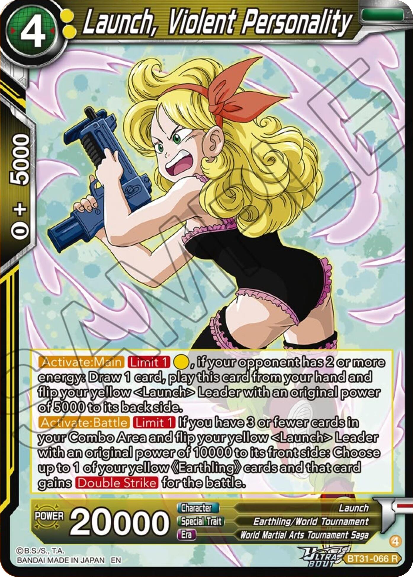 Launch, Violent Personality (BT31-066) [Impact Beyond Dimensions] | Shuffle n Cut Hobbies & Games
