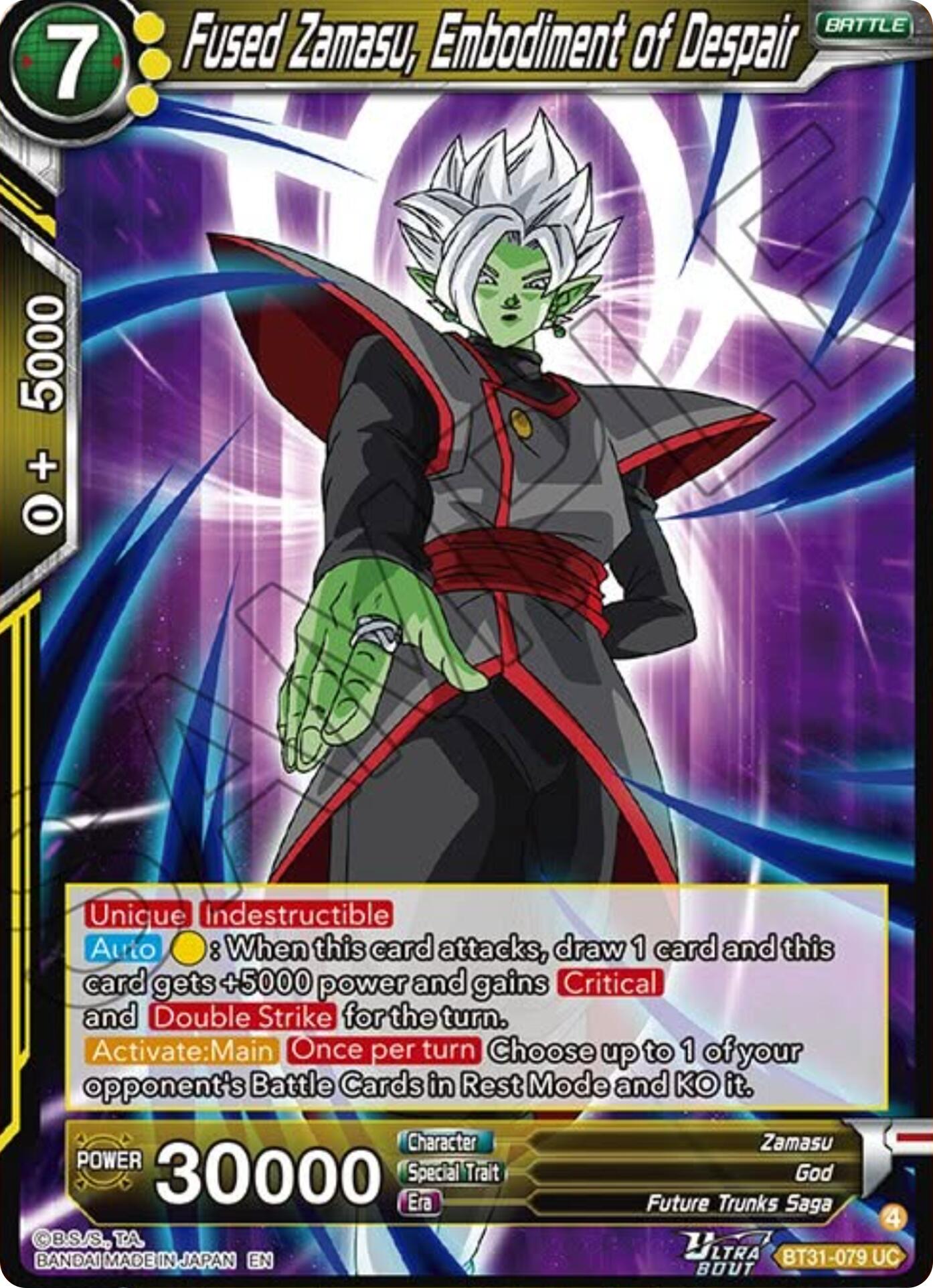 Fused Zamasu, Embodiment of Despair (BT31-079) [Impact Beyond Dimensions] | Shuffle n Cut Hobbies & Games