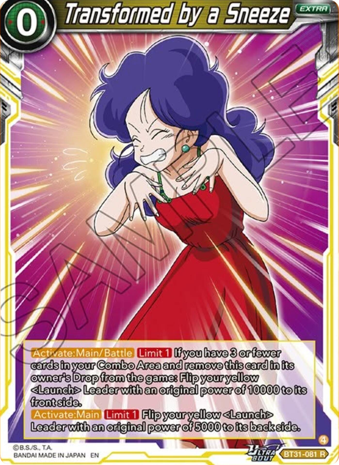 Transformed by a Sneeze (BT31-081) [Impact Beyond Dimensions] | Shuffle n Cut Hobbies & Games