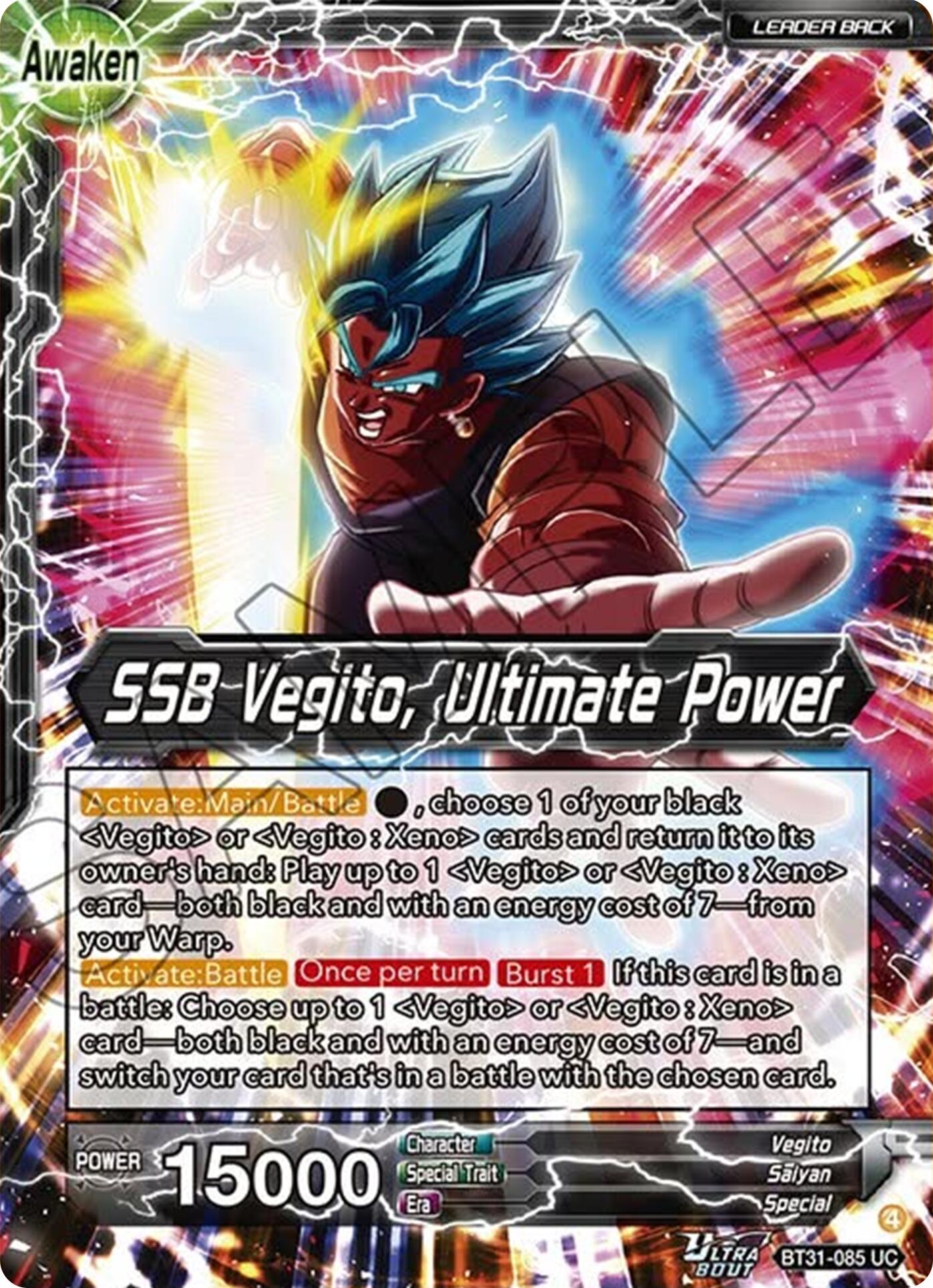 Vegito // SSB Vegito, Ultimate Power (BT31-085) [Impact Beyond Dimensions] | Shuffle n Cut Hobbies & Games