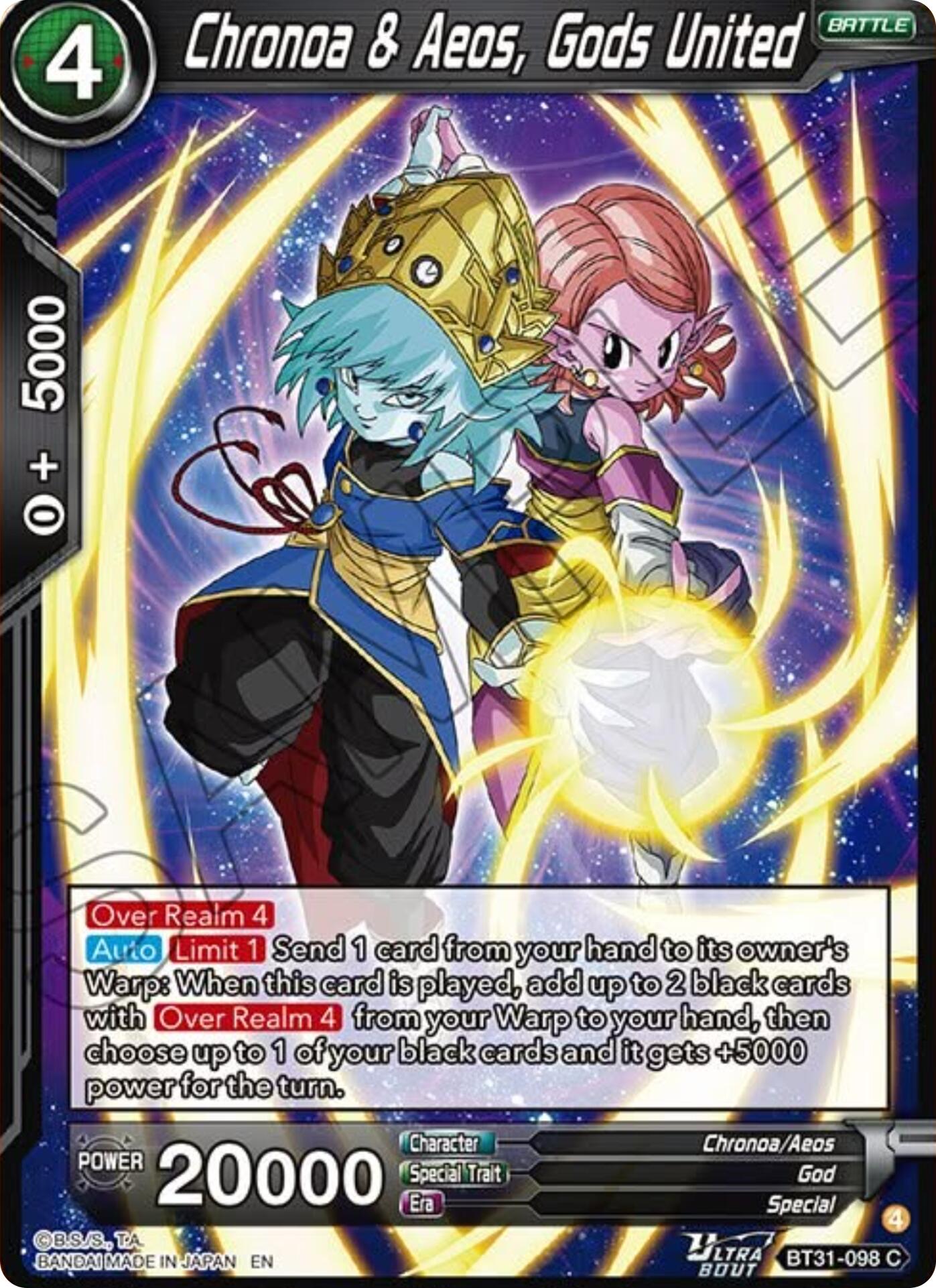 Chronoa & Aeos, Gods United (BT31-098) [Impact Beyond Dimensions] | Shuffle n Cut Hobbies & Games