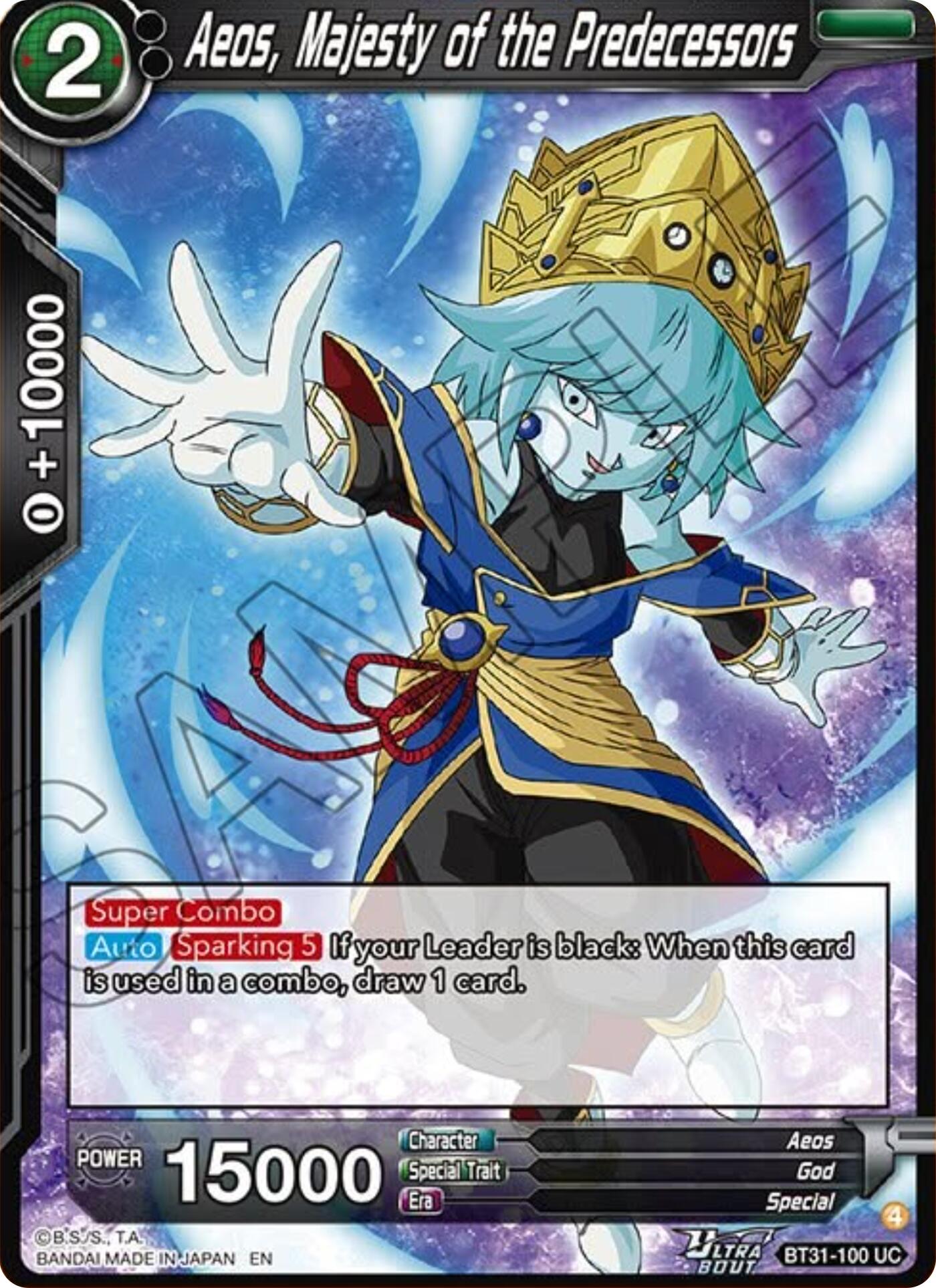 Aeos, Majesty of the Predecessors (BT31-100) [Impact Beyond Dimensions] | Shuffle n Cut Hobbies & Games
