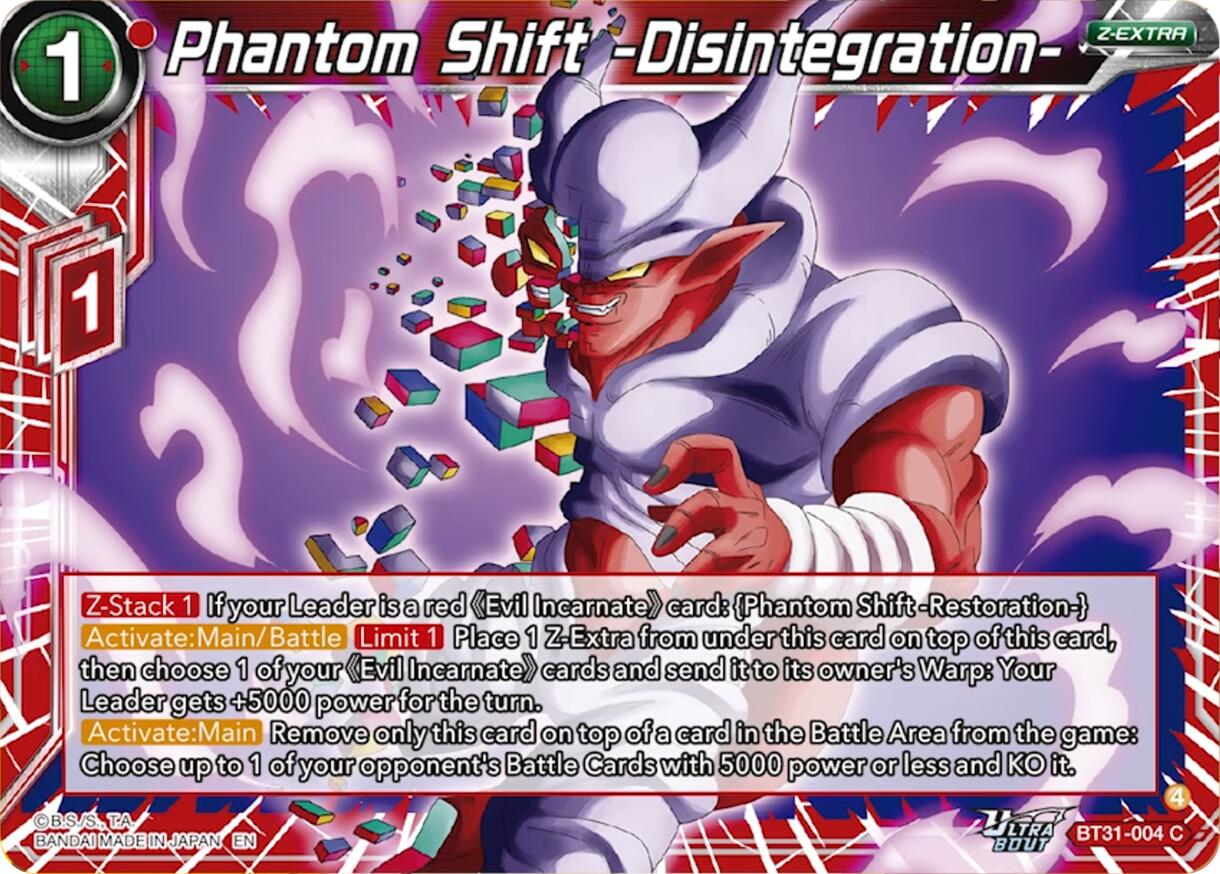 Phantom Shift -Disintegration- (BT31-004) [Impact Beyond Dimensions] | Shuffle n Cut Hobbies & Games
