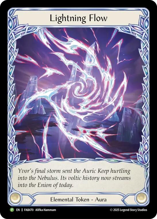 Lightning Flow [FAB470] (Promo)  Rainbow Foil | Shuffle n Cut Hobbies & Games