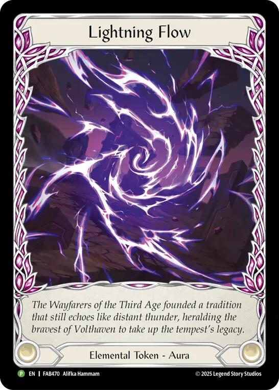 Lightning Flow [FAB470] (Promo)  Rainbow Foil | Shuffle n Cut Hobbies & Games