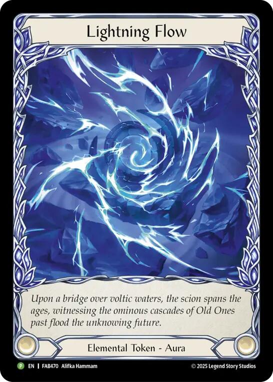 Lightning Flow (C) [FAB470] (Promo)  Rainbow Foil | Shuffle n Cut Hobbies & Games