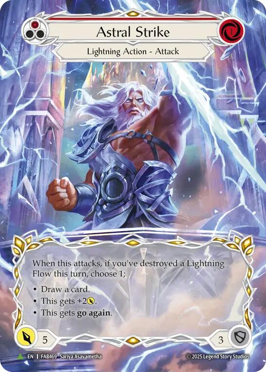Astral Strike [FAB469] (Promo)  Cold Foil | Shuffle n Cut Hobbies & Games