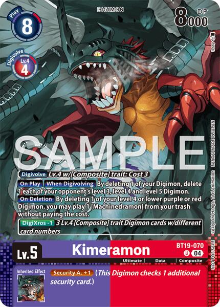 Kimeramon [BT19-070] - BT19-070 (Event Pack 10) [Release Special Booster Ver.2.0] | Shuffle n Cut Hobbies & Games