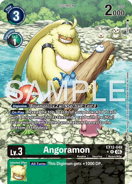 Angoramon [EX12-049] (Box Topper) [Digital World Shambala] | Shuffle n Cut Hobbies & Games