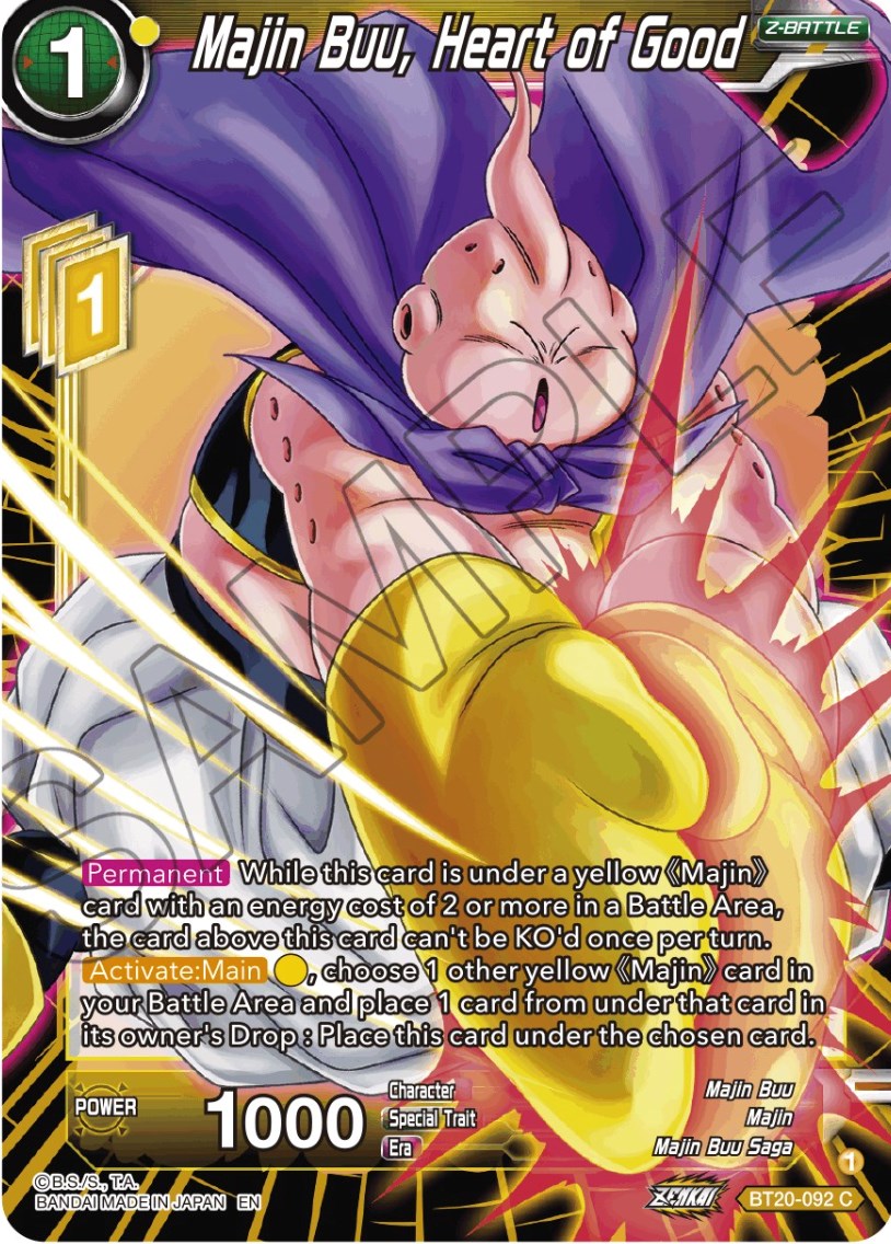 Majin Buu, Heart of Good (BT20-092) [Power Absorbed] | Shuffle n Cut Hobbies & Games