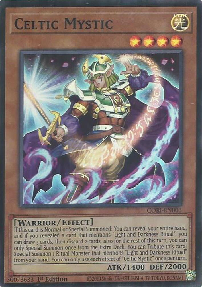 Celtic Mystic [CORI-EN003] Super Rare | Shuffle n Cut Hobbies & Games