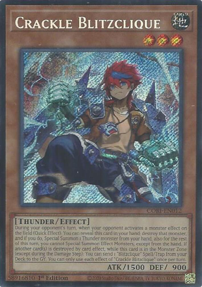 Crackle Blitzclique [CORI-EN012] Secret Rare | Shuffle n Cut Hobbies & Games
