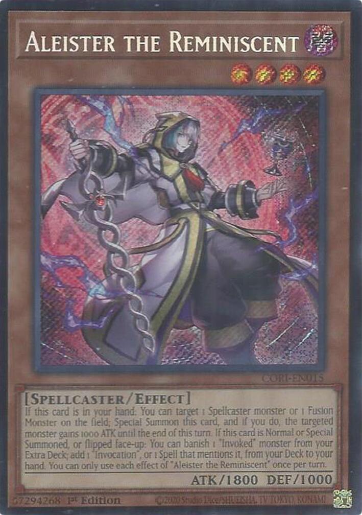 Aleister the Reminiscent [CORI-EN015] Secret Rare | Shuffle n Cut Hobbies & Games