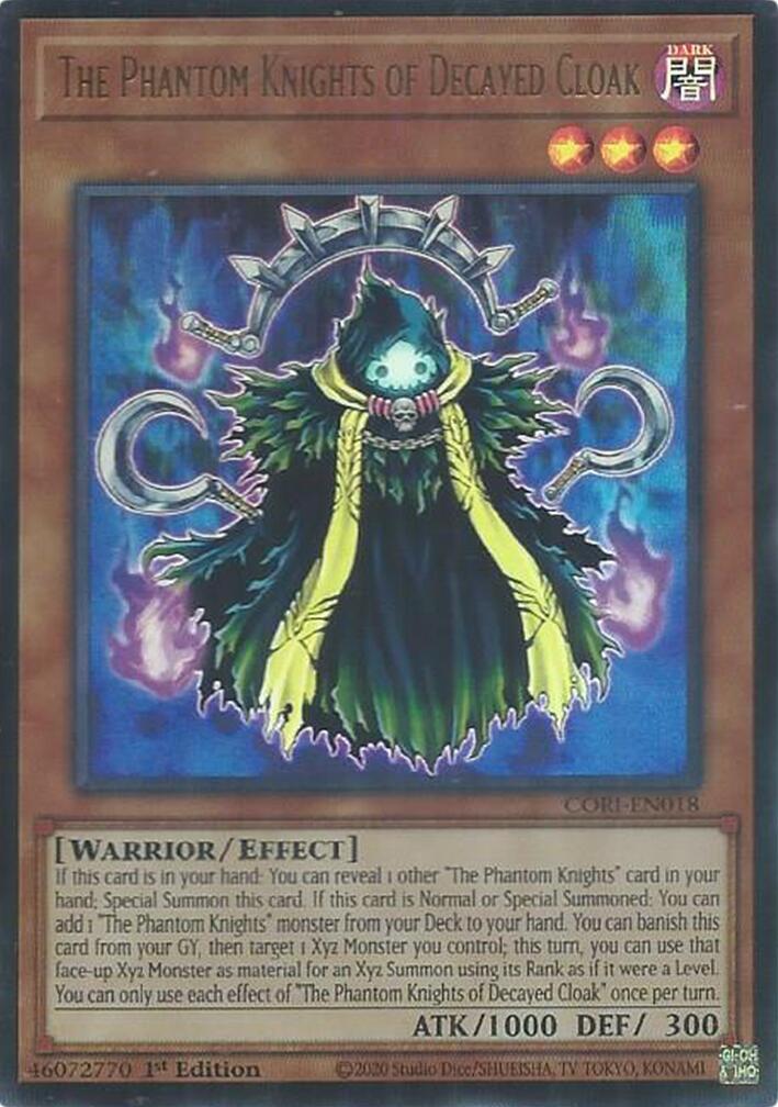 The Phantom Knights of Decayed Cloak [CORI-EN018] Ultra Rare | Shuffle n Cut Hobbies & Games