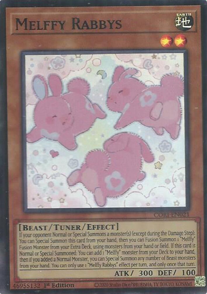 Melffy Rabbys [CORI-EN021] Super Rare | Shuffle n Cut Hobbies & Games