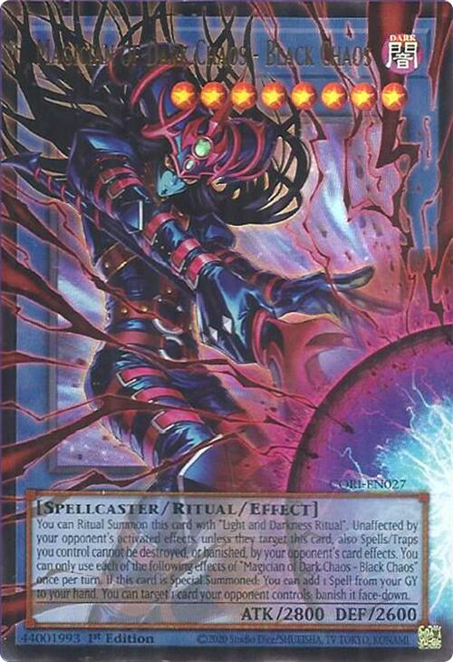 Magician of Dark Chaos - Black Chaos (Extended Art) [CORI-EN027] Ultra Rare | Shuffle n Cut Hobbies & Games