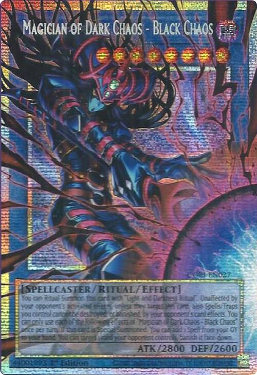 Magician of Dark Chaos - Black Chaos (Starlight Rare) (Extended Art) [CORI-EN027] Starlight Rare | Shuffle n Cut Hobbies & Games