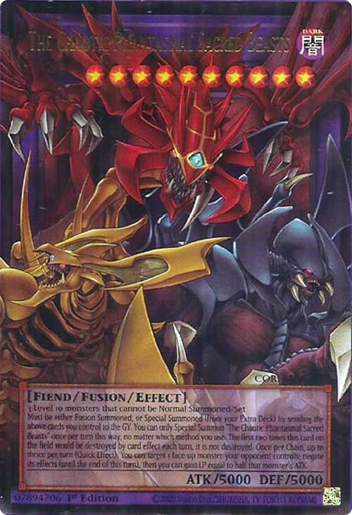 The Chaotic Phantasmal Sacred Beasts [CORI-EN029] Ultra Rare | Shuffle n Cut Hobbies & Games
