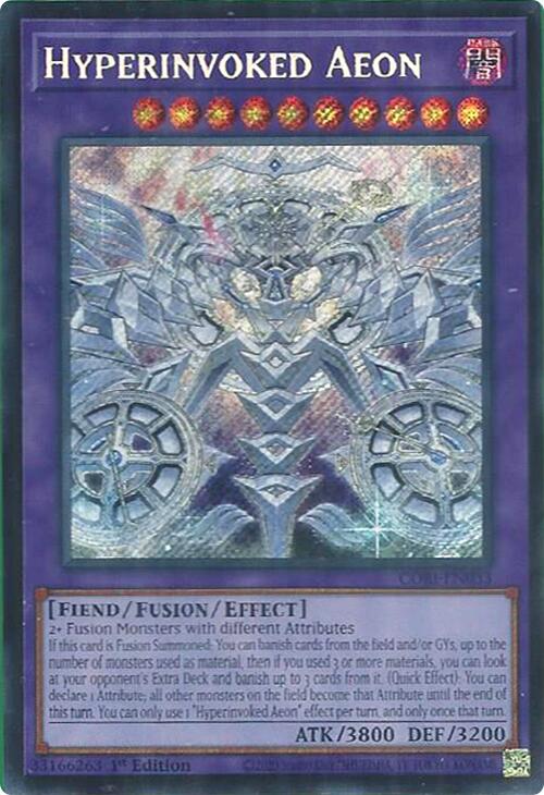 Hyperinvoked Aeon [CORI-EN033] Secret Rare | Shuffle n Cut Hobbies & Games
