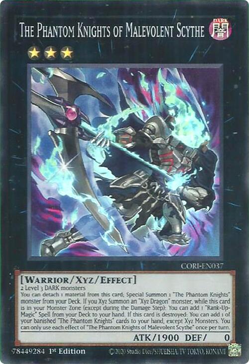 The Phantom Knights of Malevolent Scythe [CORI-EN037] Super Rare | Shuffle n Cut Hobbies & Games