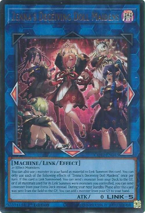 Zenna's Deceiving Doll Maidens [CORI-EN043] Ultra Rare | Shuffle n Cut Hobbies & Games