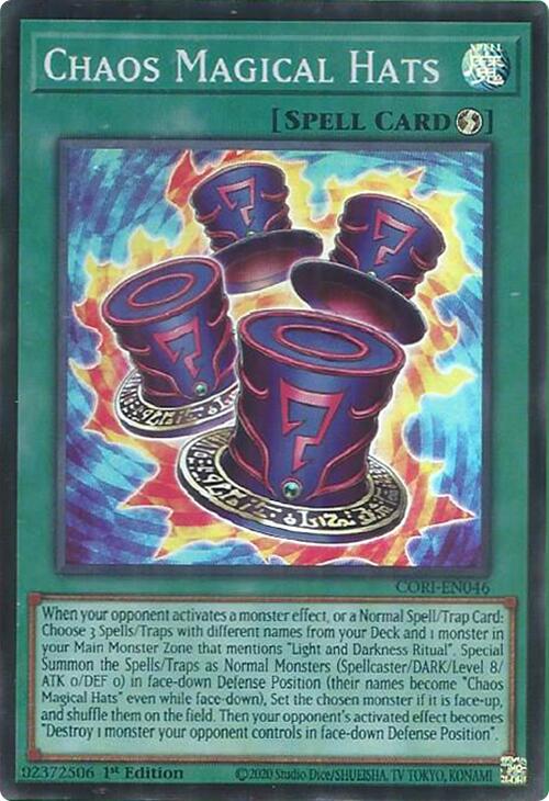 Chaos Magical Hats [CORI-EN046] Super Rare | Shuffle n Cut Hobbies & Games